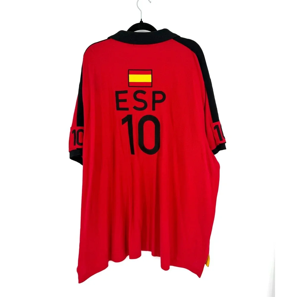 Polo Ralph Lauren Spain World Cup Big Pony Polo Shirt Red Black Mens 4XB ESP 10